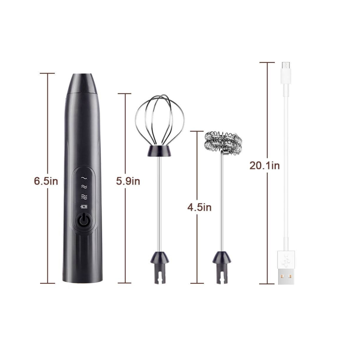 Mini Batidor de Leche Eléctrico USB
